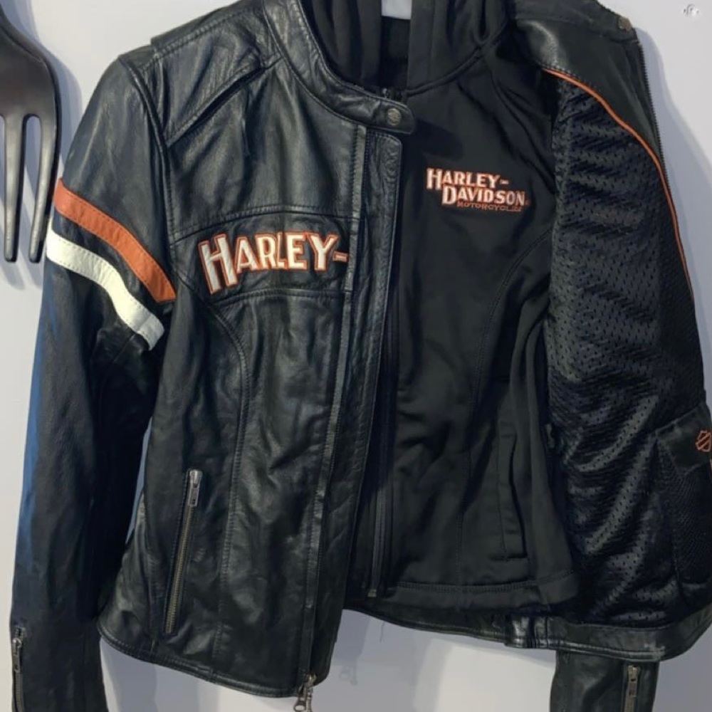 Women’s Harley Davidson Leather Riding Coat